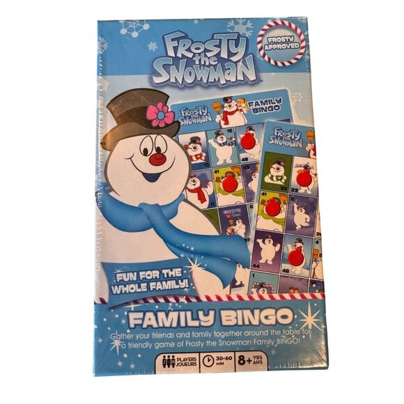 Frosty The Snowman Family Bingo Game 8+ Years 30-60 Min 2-6 Players Family F - Picture 1 of 9